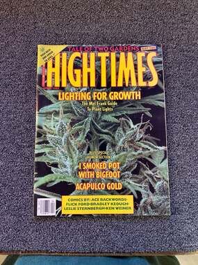 High Times Magazine April 1989 Lighting For Growth